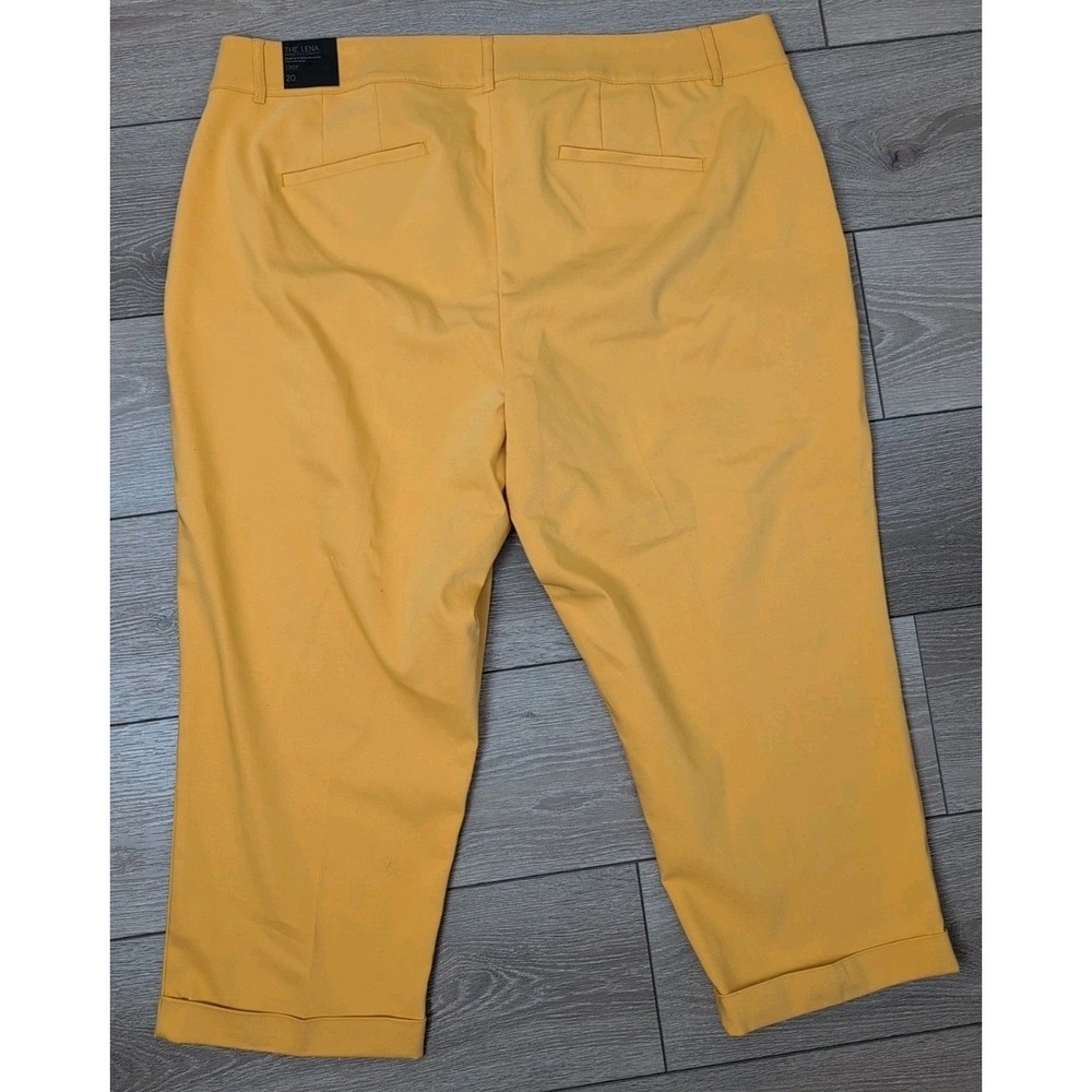 Lane Bryant Women's The Lena Moderately Curvy Fit Crop Pants Yellow Size 20 NWT - Picture 4 of 5